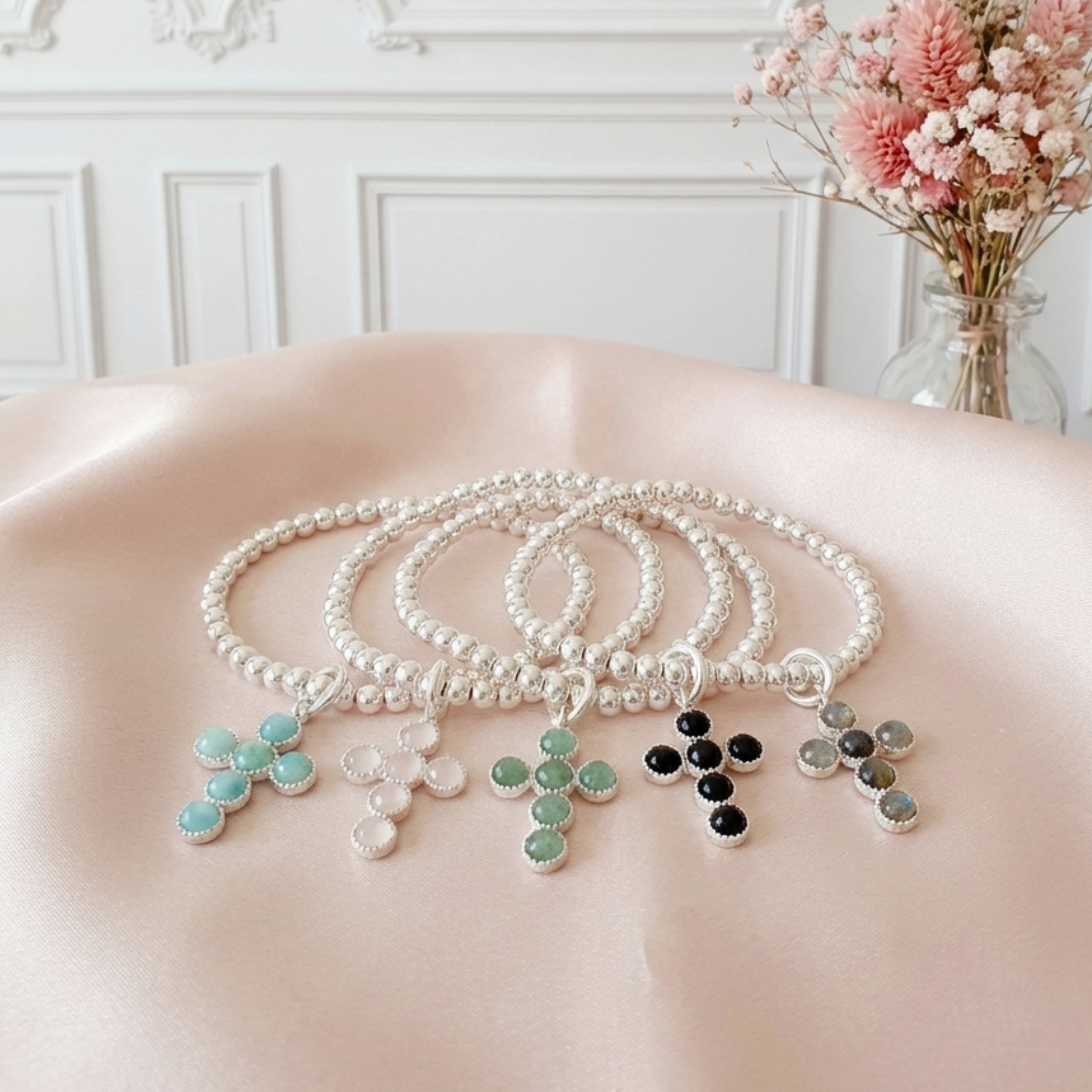 bracelet-perles-argent-massif-925-croix-pierres-naturelles-lithotherapie-femme-l-insolente-bijoux