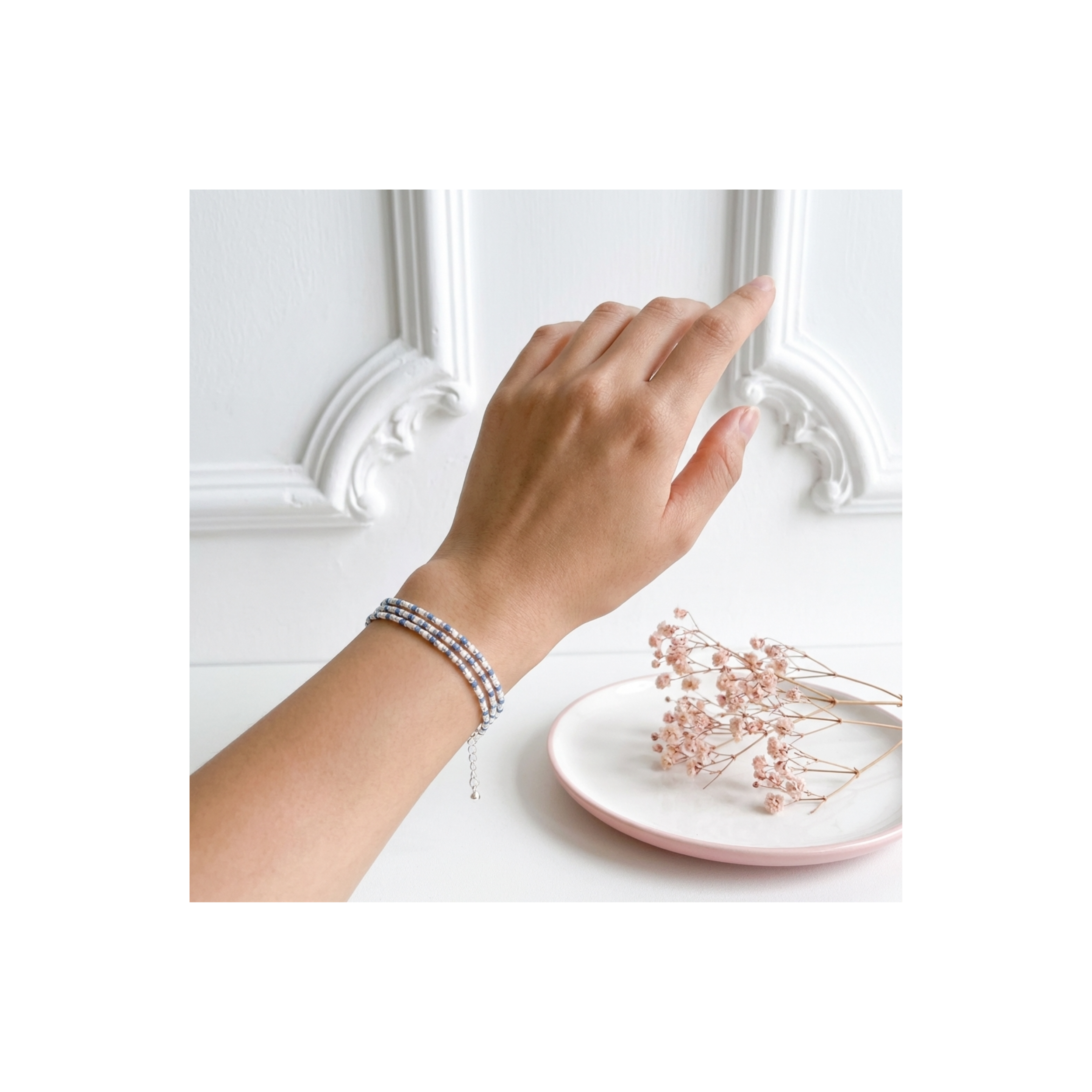 bracelet-argent-massif-925-triple-rangs-perles-miyuki-bleue-linsolente-bijoux