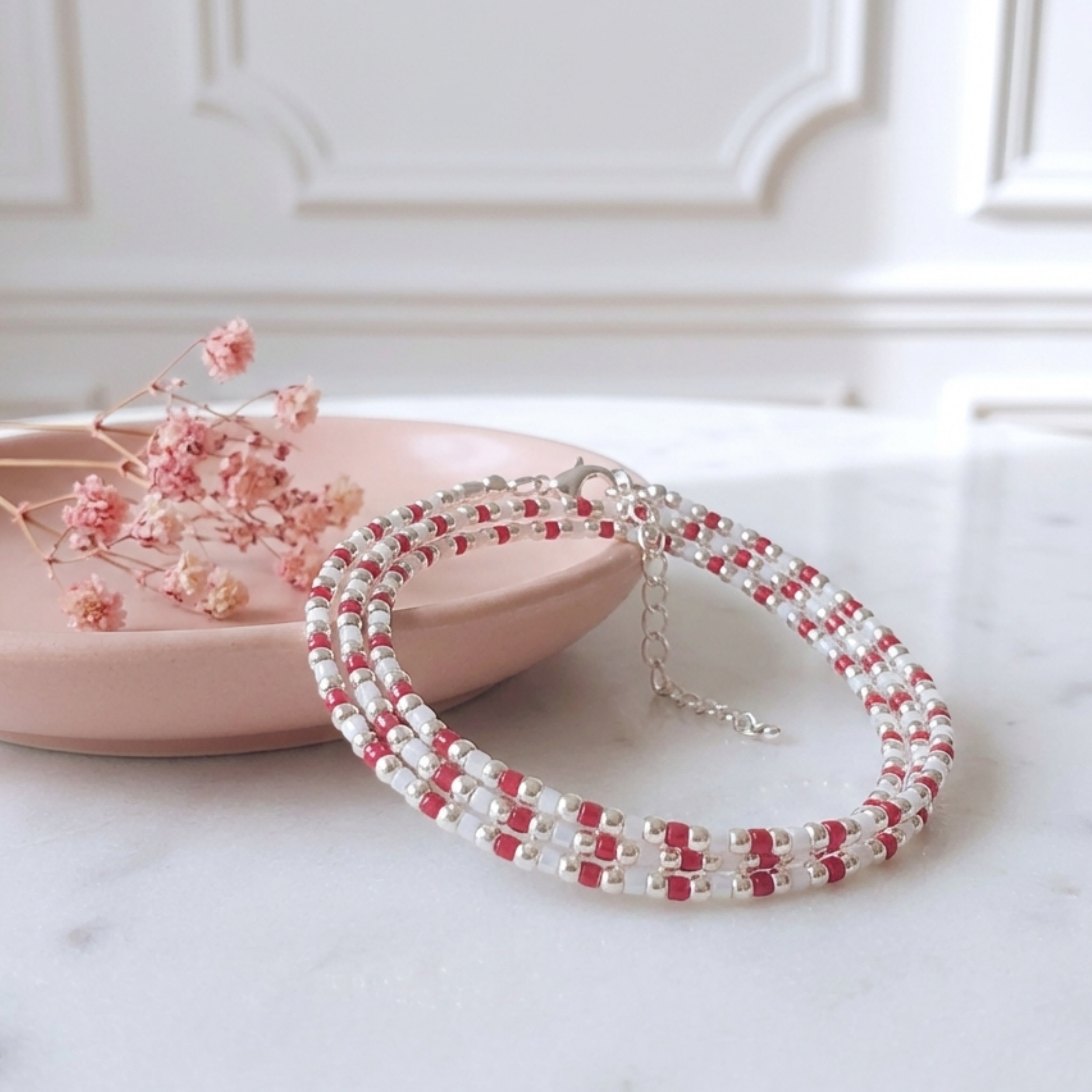bracelet-argent-massif-925-femme-triple-tours-perles-japonaises-miyuki-rouge-linsolente-bijoux