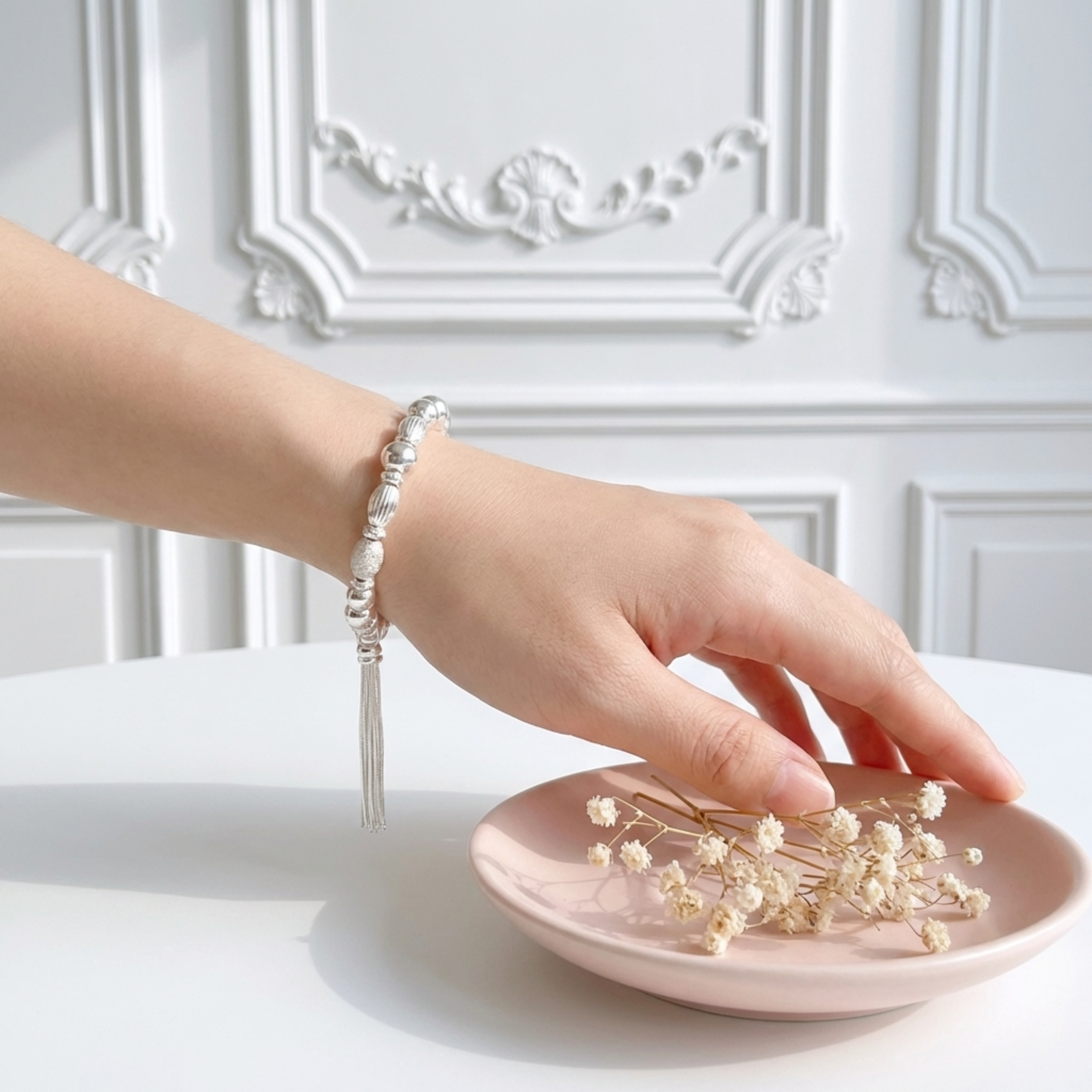 bracelet-argent-massif-925-femme-pompon-chaines-breloque-l-insolente-bijoux