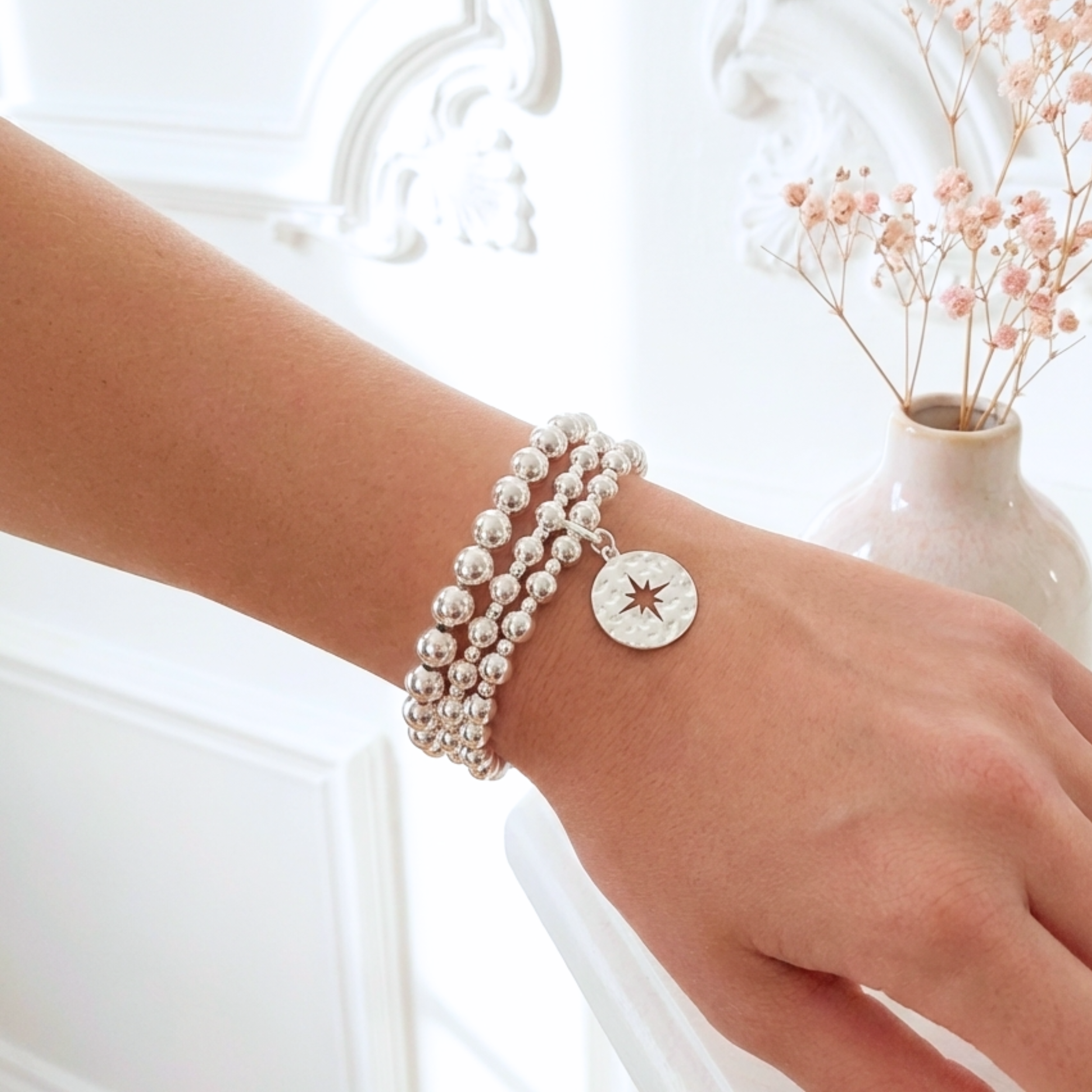 bracelet-argent-massif-925-elastique-femme-double-rangs-etoile-polaire-l-insolente-bijoux