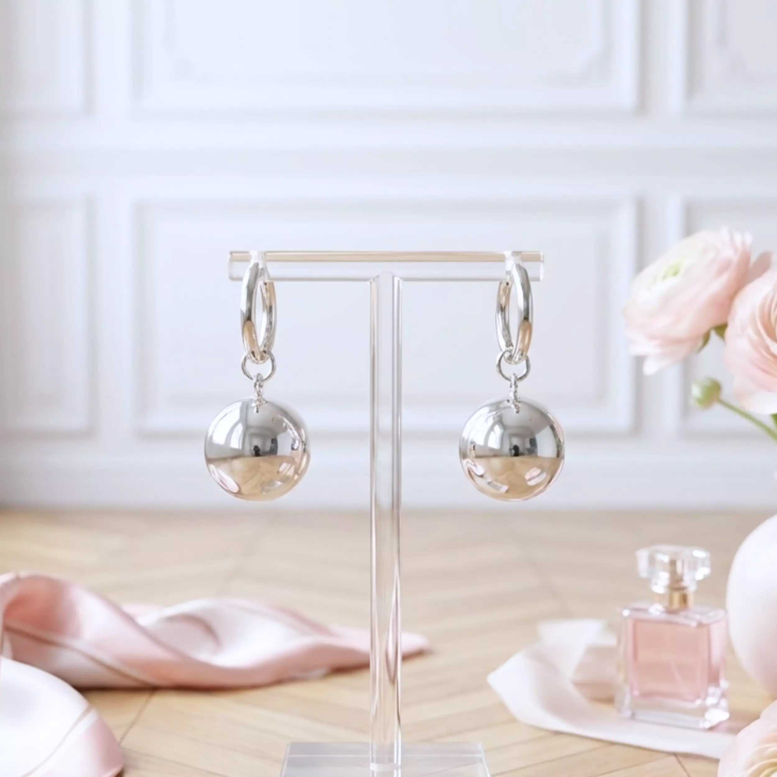 Boucles d'oreilles JACKIE en argent 925 — L'Insolente Bijoux