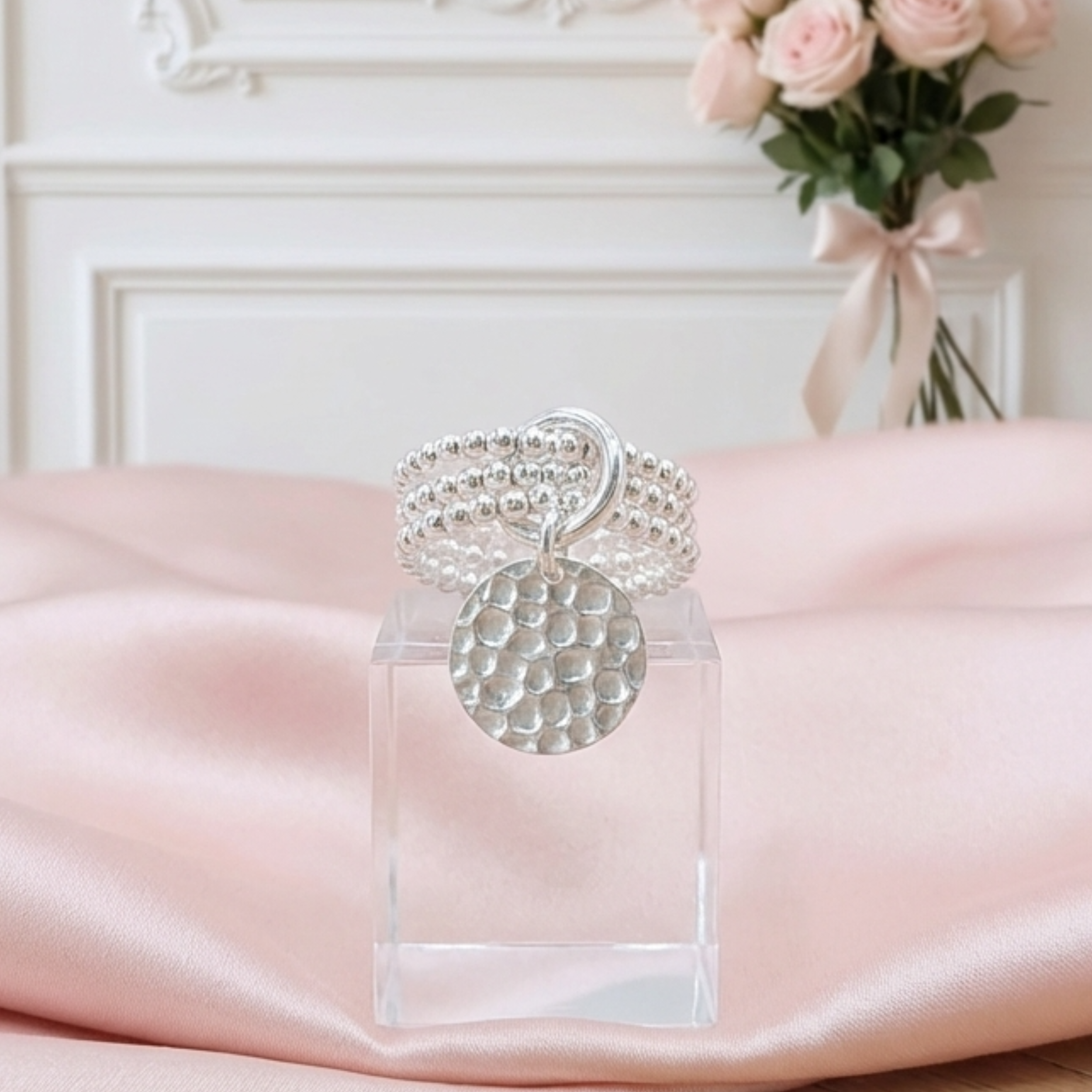 bague-femme-argent-925-massif-elastique-medaille-pastille-martele-linsolente-bijoux
