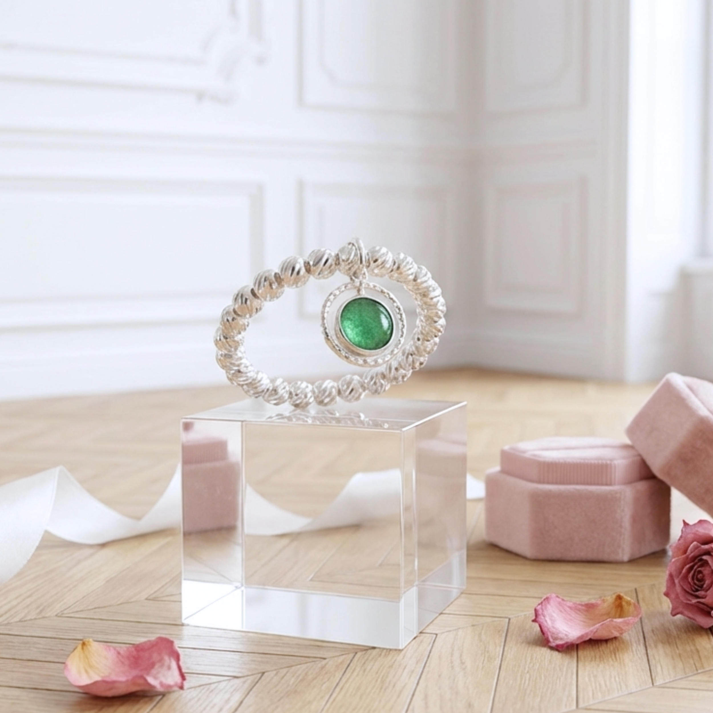 bague-argent-massif-925-elastique-femme-jade-verte-linsolente-bijoux-français