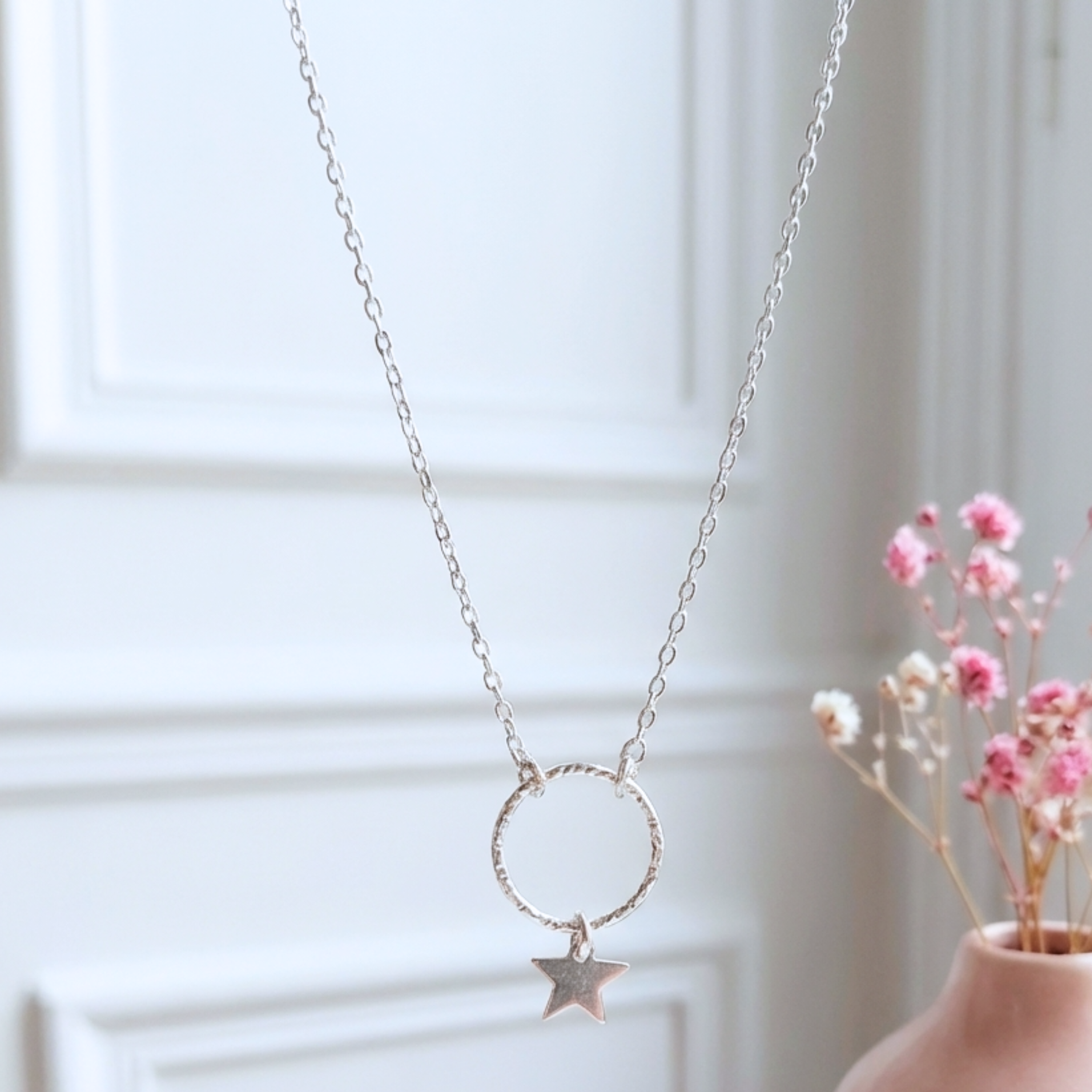 collier-argent-massif-925-cercle-diamanté-etoile-linsolente-bijoux