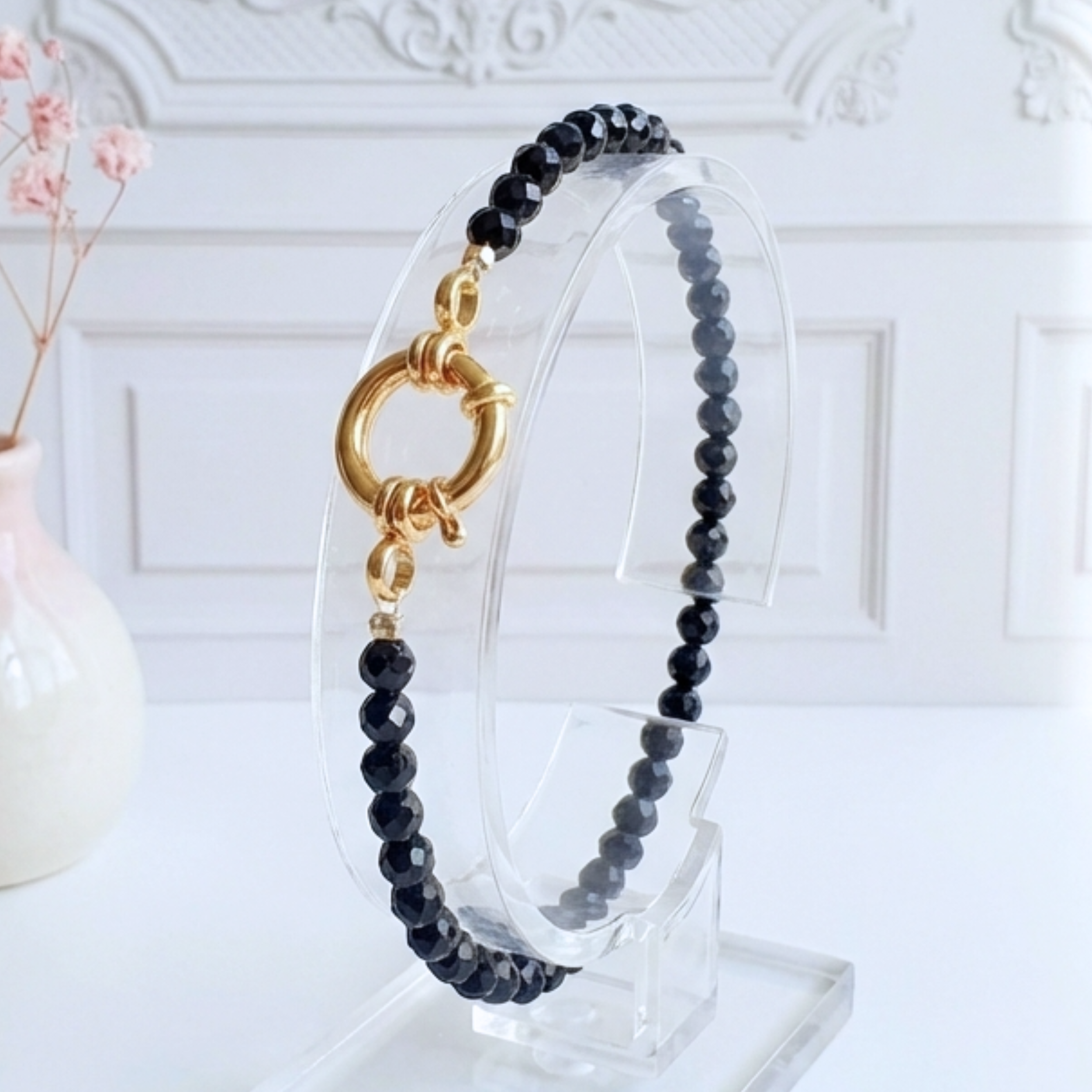 bracelet-acier-inoxydable-spinelle-noire-femme-l-insolente-bijoux