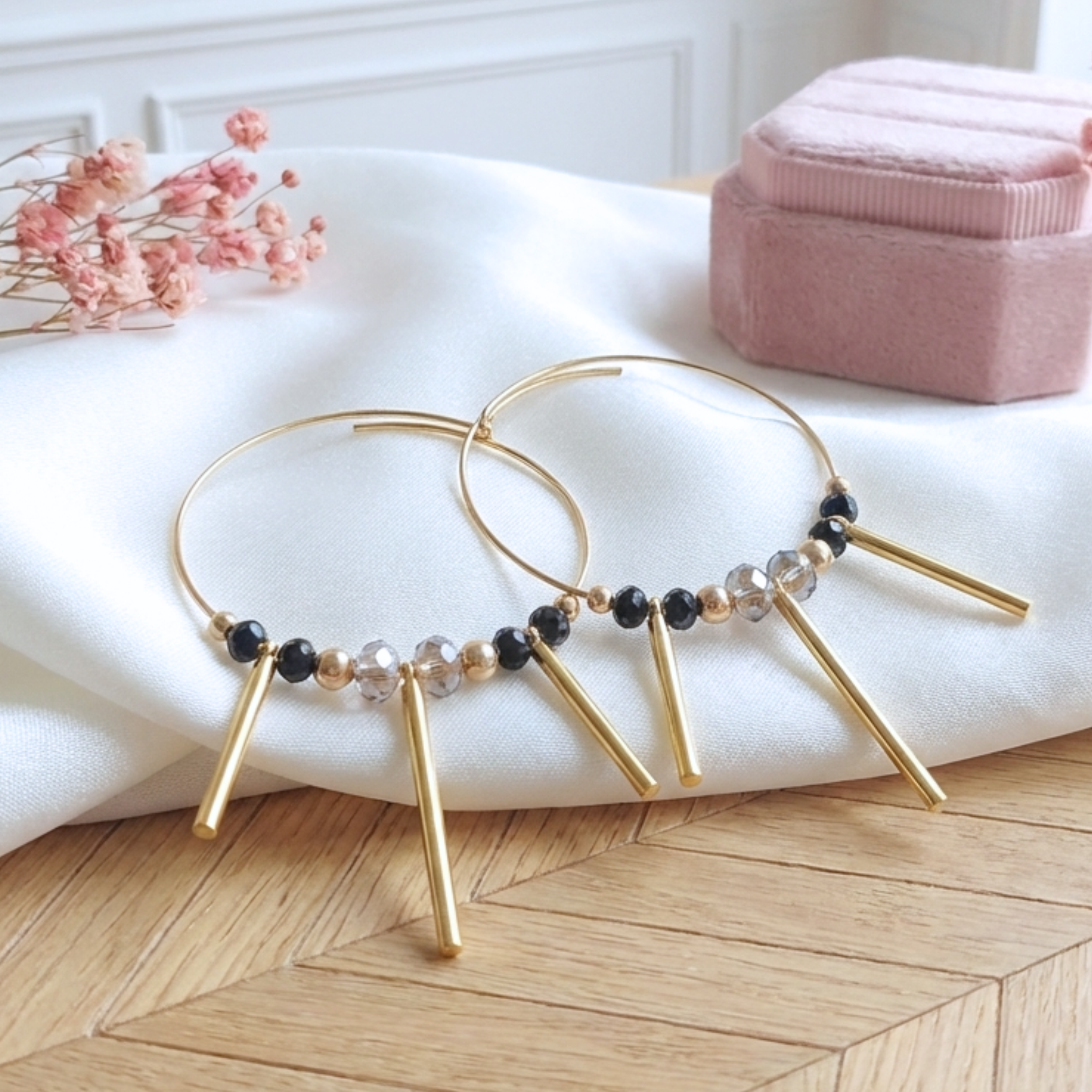 boucles-d-oreilles-creoles-doré-barre-perles-facettées-l-insolente-bijoux (2)