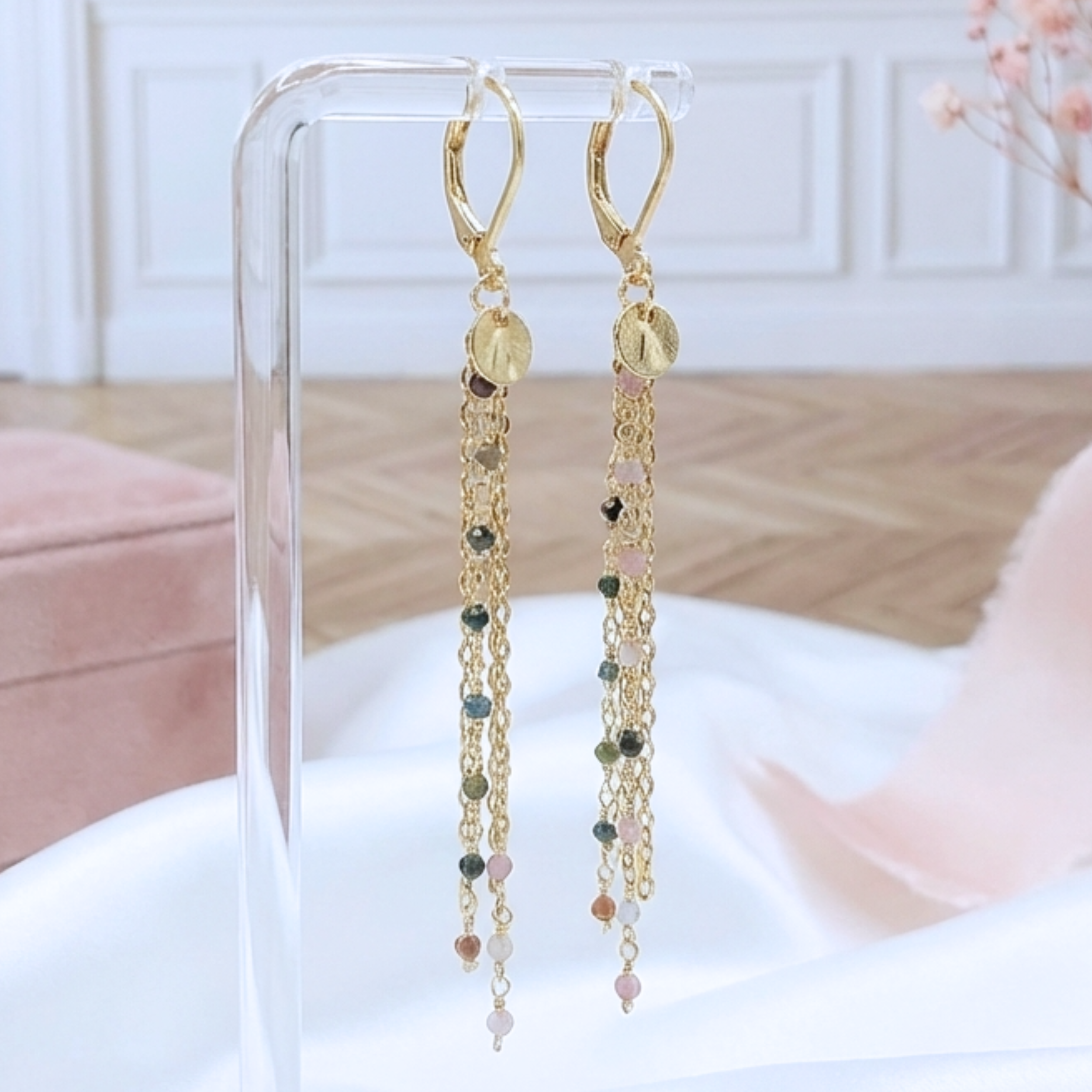 boucles-d-oreilles-pendantes-femme-gold-filled-dormeuses-chaine-tourmaline-l-insolente-bijoux