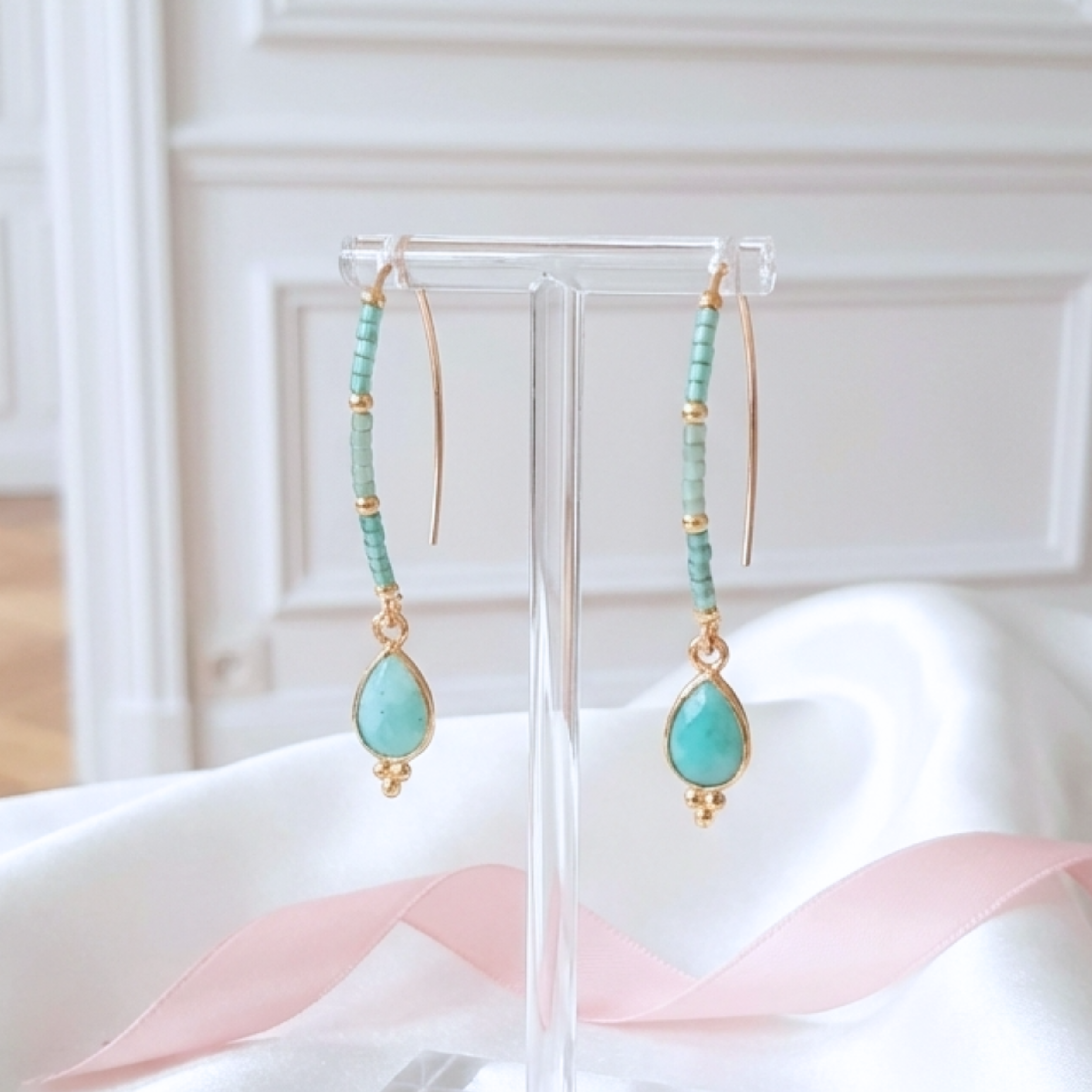 boucles-d-oreilles-gold-filled-amazonite-facettée-véritable-linsolente-bijoux