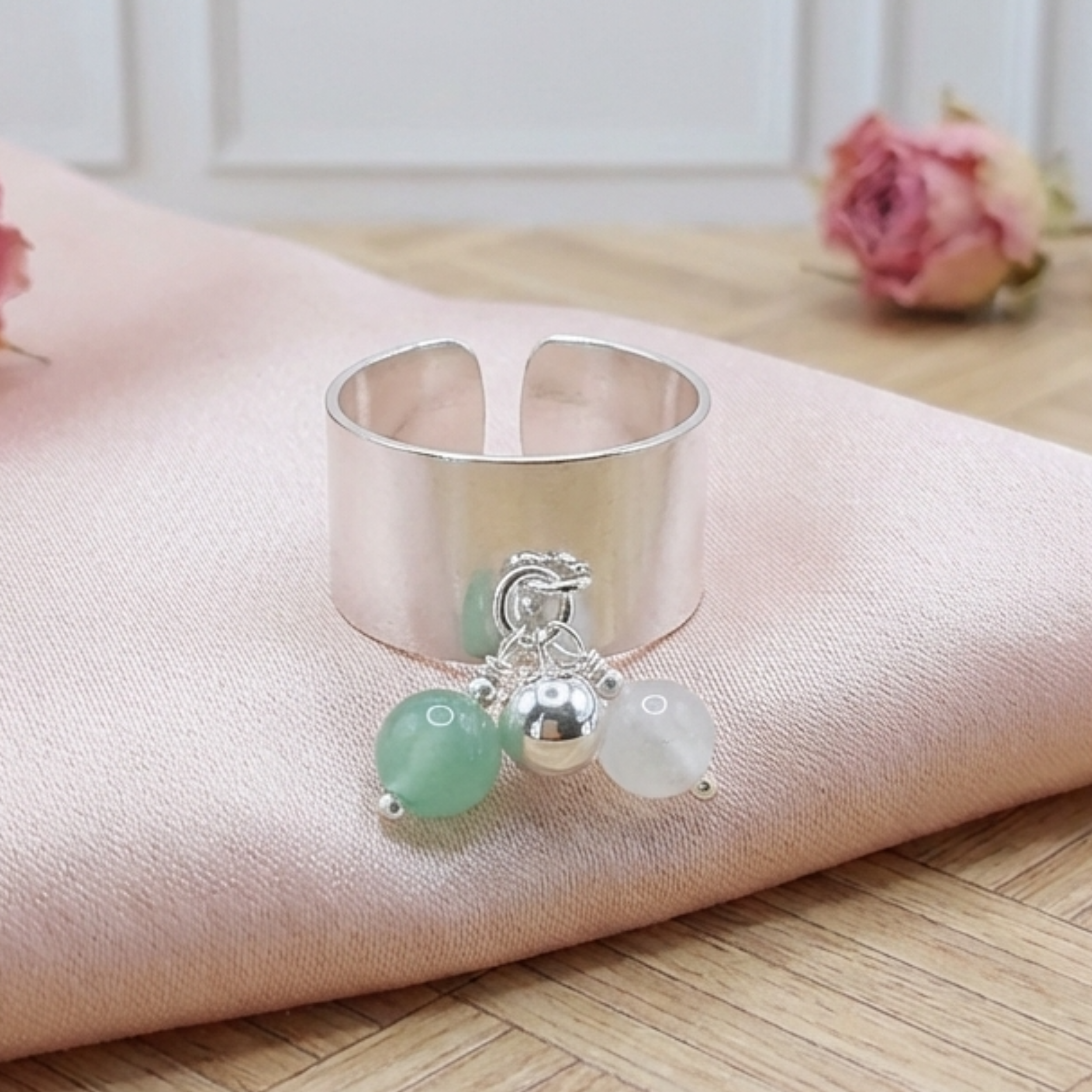 bague-ajustable-reglable-argent-925-massif-femme-pampilles-perles-aventurine-naturelle-lithotherapie-l-insolente-bijoux