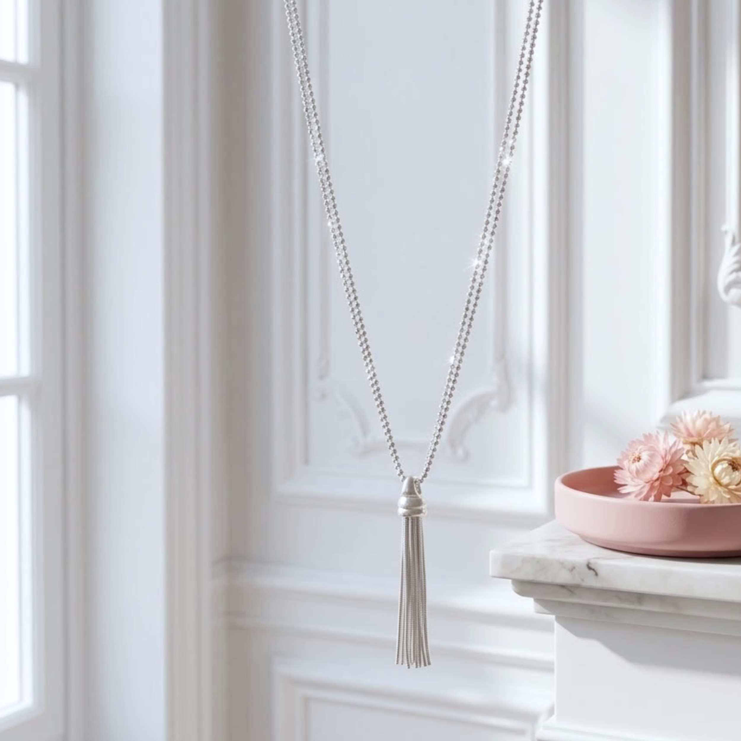 collier-femme-argent-925-massif-pendentif-pompon-chaine-boule-facette-diamante-linsolente-bijoux