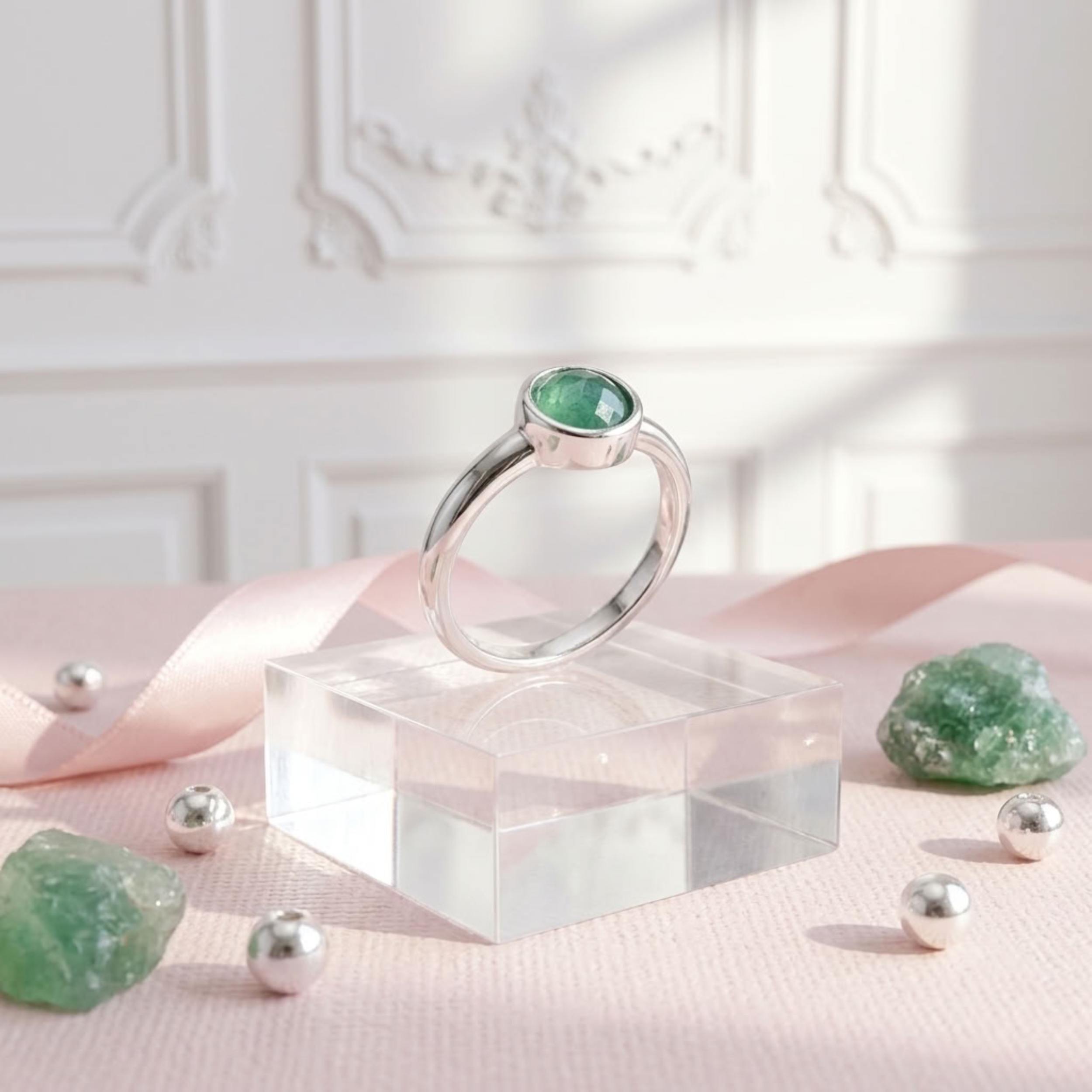 bague-argent-925-massif-femme-ajustable-reglable-cabochon-aventurine-veritable-lithotherapie-linsolente-bijoux