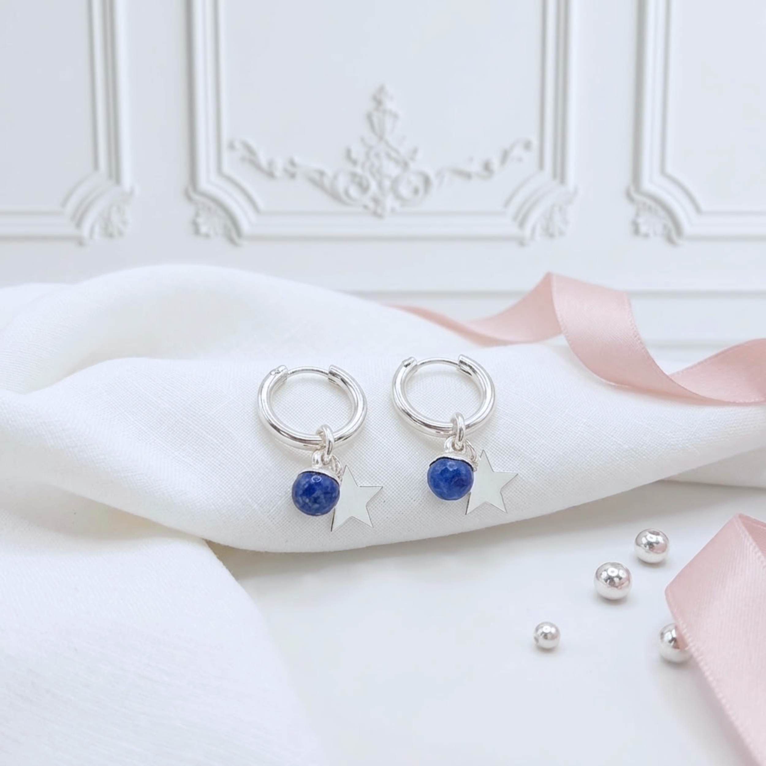 boucles-d-oreilles-femme-creoles-argent-925-massif-etoile-sodalite-lithotherapie-l-insolente-bijoux