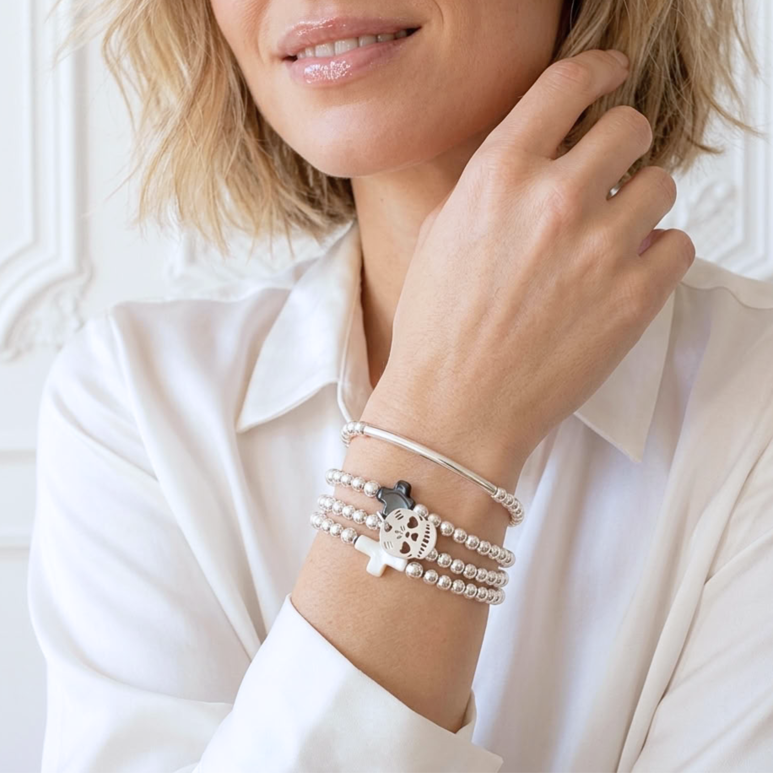 bracelet-argent-925-massif-femme-elastique-tube-perles-linsolente-bijoux
