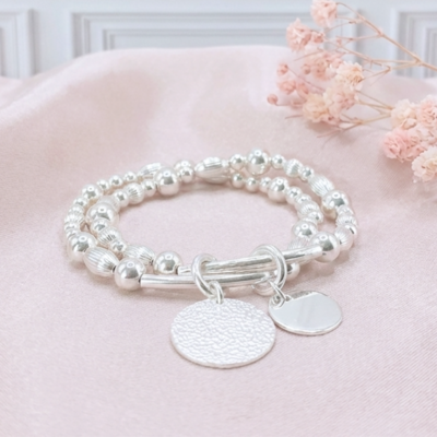 bracelet-argent-massif-925-double-rangs-elastique-medaille-femme-l-insolente-bijoux