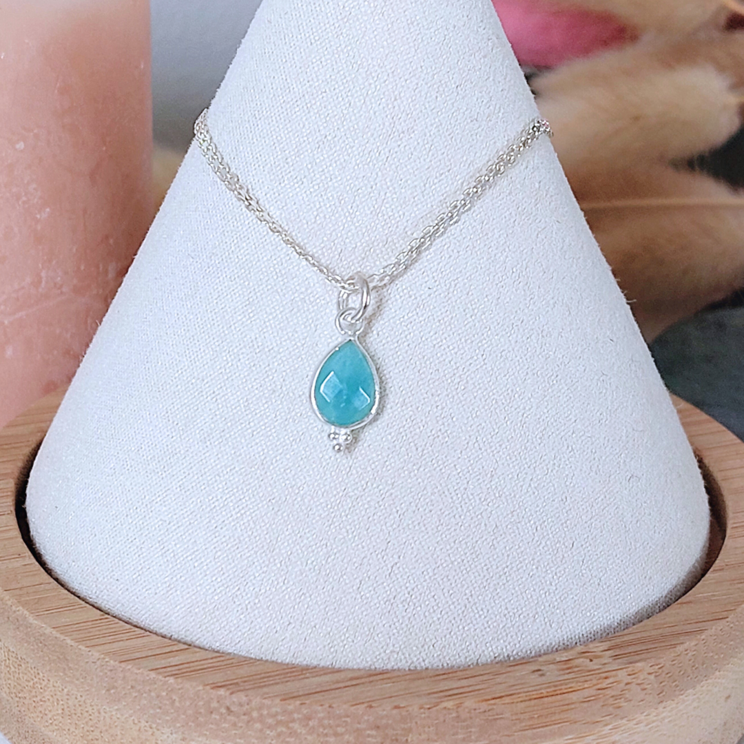 Collier Torque En Métal Argenté Avec Pendentif Argent 925 Et Nacre - Œil De Sainte Lucie - Occasion