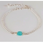 1 CELESTINE- AMAZONITE-BRACELET-ARGENT 925-ARGENT MASSIF-L'INSOLENTE BIJOUX-