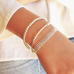 EMMA BRACELET ARGENT 925 MULTITOURS CHAINE DIAMANTEE