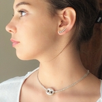 GRAZIELLA COLLIER ARGENT 925 L INSOLENTE BIJOUX GRAIN DE CAFE