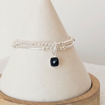 MATHILDE ONYX NOIR BRACELET ARGENT MASSIF L INSOLENTE BIJOUX