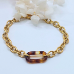bracelet-acier-inoxydable-chaine-striee-maillon-acrylique-ecaille-linsolente-bijoux