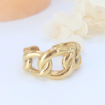 bague-dorée-anneaux-maillons-entrelacés-acier-inoxydable-doré-l-insolente-bijoux