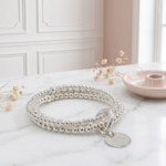 bracelet-argent-925-femme-massif-triple-rangs-medaille-elastique-linsolente-bijoux
