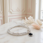 bracelet-2-rangs-elastique-double-femme-argent-massif-925-onyx-noir-véritable-linsolente-bijoux