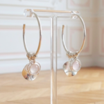 boucles-d-oreilles-creoles-argent-925-massif-quartz-rose-véritable-linsolente-bijoux