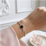 bracelet-femme-argent-massif-925-chaine-gourmette-femme-onyx-noire-etoile-linsolente-bijoux