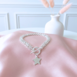 bracelet-argent-massif-925-épais-femme-breloque-etoile-3-chaines-l-insolente-bijoux