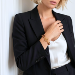 bracelet-acier-inoxydable-doré-femme-maillon-acrylique-ecaille-linsolente-bijoux
