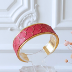 bracelet- manchette-femme-cuir-véritable-georgia-rouge-dorée (4)