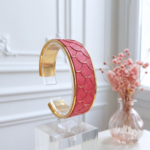 bracelet- manchette-femme-cuir-véritable-georgia-rouge-dorée (6)