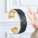 bracelet-femme- manchette-cuir-véritable-georgia-noir-mat-l-insolente-bijoux (2)