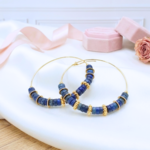 boucles-d-oreilles-créoles-acier-inoxydable-lapis-lazuli-veritable-linsolente-bijoux (3)