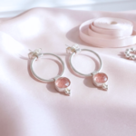 boucles-d-oreilles-puces-argent-925-massif-cabochon-quartz-fraise-veritable-femme-lithotherapie-l-insolente-bijoux