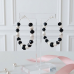 boucle-d-oreille-creoles-argent-925-massif-perles-striees-verre-noir-l-insolente-bijoux