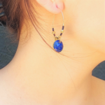 l-insolente-bijoux-boucle-d-oreille-creole-gold filled-lapis lazuli-1