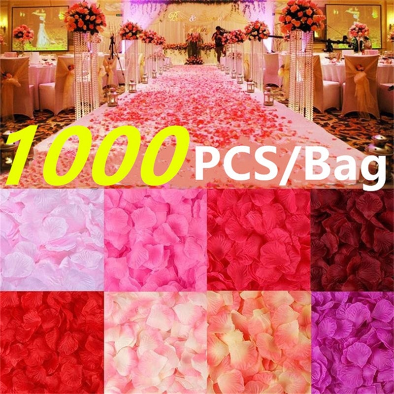 Faux-p-tales-de-roses-en-soie-1000-pi-ces-pour-d-coration-de-mariage-pour