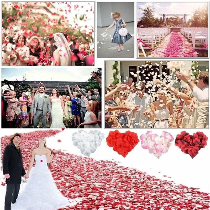 Faux-p-tales-de-roses-en-soie-1000-pi-ces-pour-d-coration-de-mariage-pour