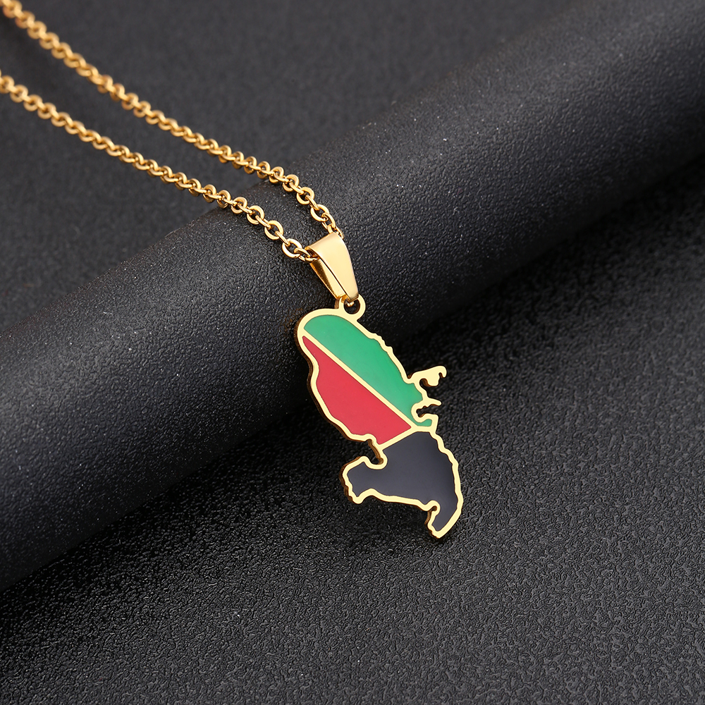 Pendentif Plaqué Or France Martinique - Bijou Fait Main En France, Personnalisable