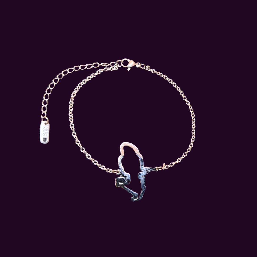 Bracelet Acier Couleur Argent – Fermoir Clapet – Bijou Femme – État Parfait