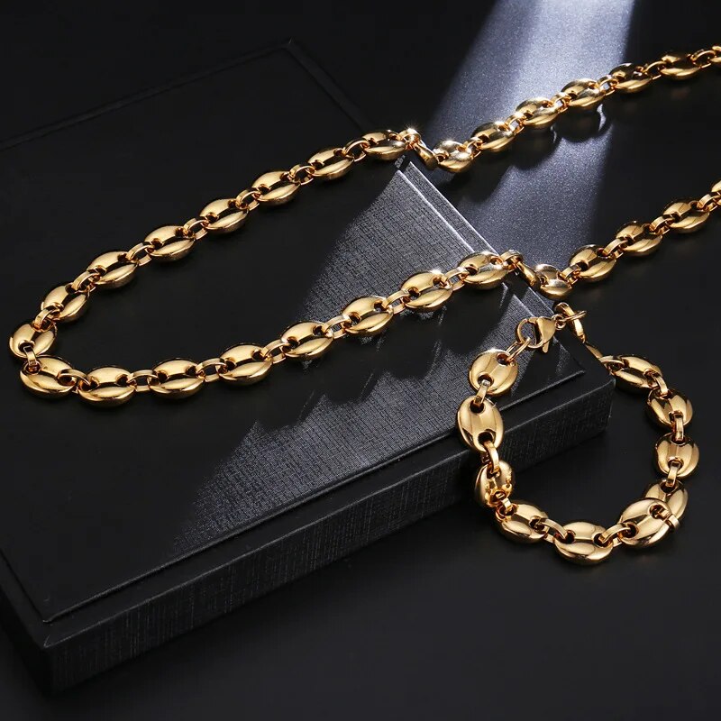 Collier-en-acier-inoxydable-bracelets-en-grains-de-caf-colliers-de-la-pr-sidence-bijoux-tanches