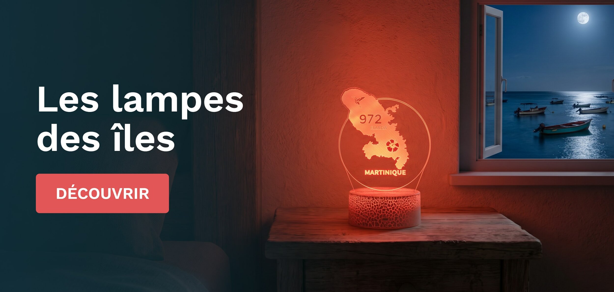 Lampe Martinique, idée cadeau antillaise
