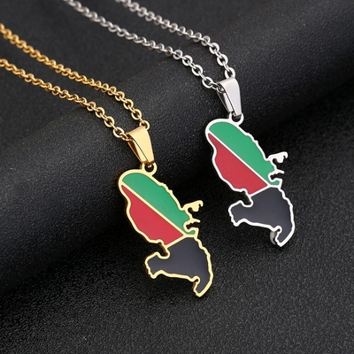 Collier-avec-Pendentif-en-Acier-Inoxydable-Or-et-Argent-Ras-du-Cou-Bijoux-la-Mode-Cadeau