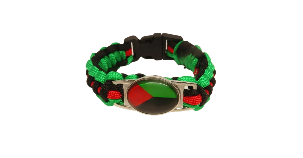 Bracelet Homme Drapeau Espagne en cuir avec fermeture en acier