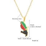 Collier-avec-Pendentif-en-Acier-Inoxydable-Or-et-Argent-Ras-du-Cou-Bijoux-la-Mode-Cadeau