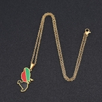 Collier-avec-Pendentif-en-Acier-Inoxydable-Or-et-Argent-Ras-du-Cou-Bijoux-la-Mode-Cadeau