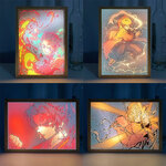 Veilleuses-LED-3D-Kimetsu-No-Yaiba-cadre-photo-en-bois-d-coration-de-chambre-lampes-Anime